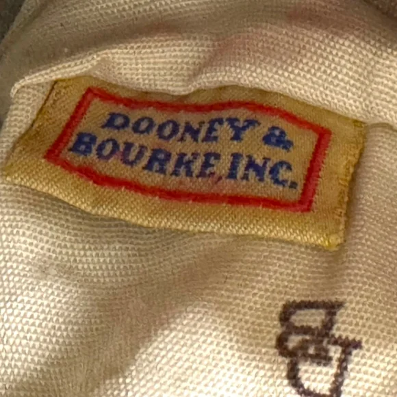 Dooney & Bourke Monogram Quilted Satchel Canvas Leather Bag